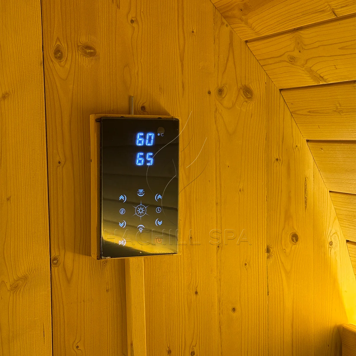 BS14 sauna interior control panel display