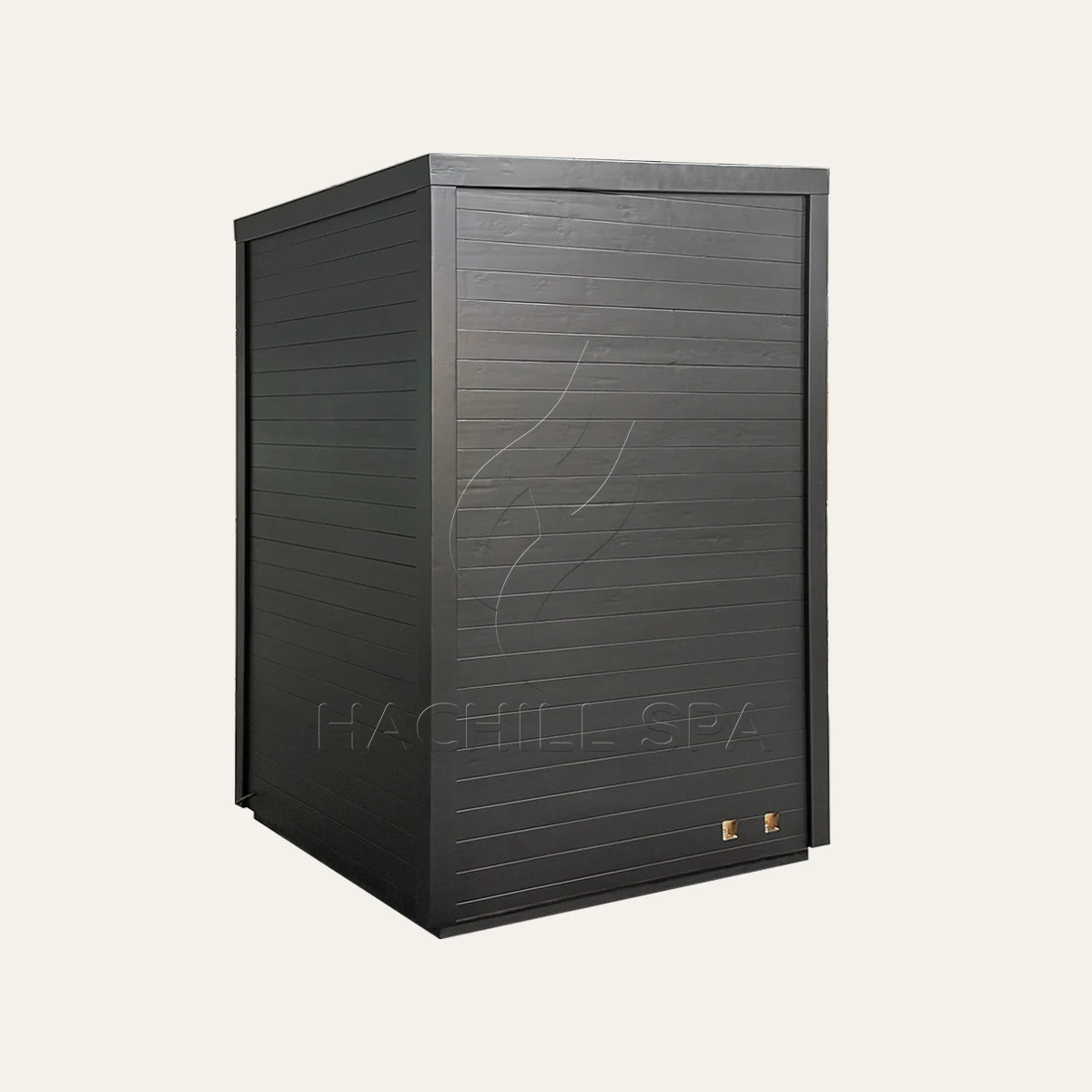 CBN21 outdoor cabin sauna rear three-quarter product view