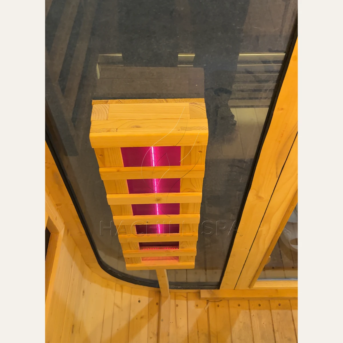 CS23 sauna ceiling infrared emitter detail