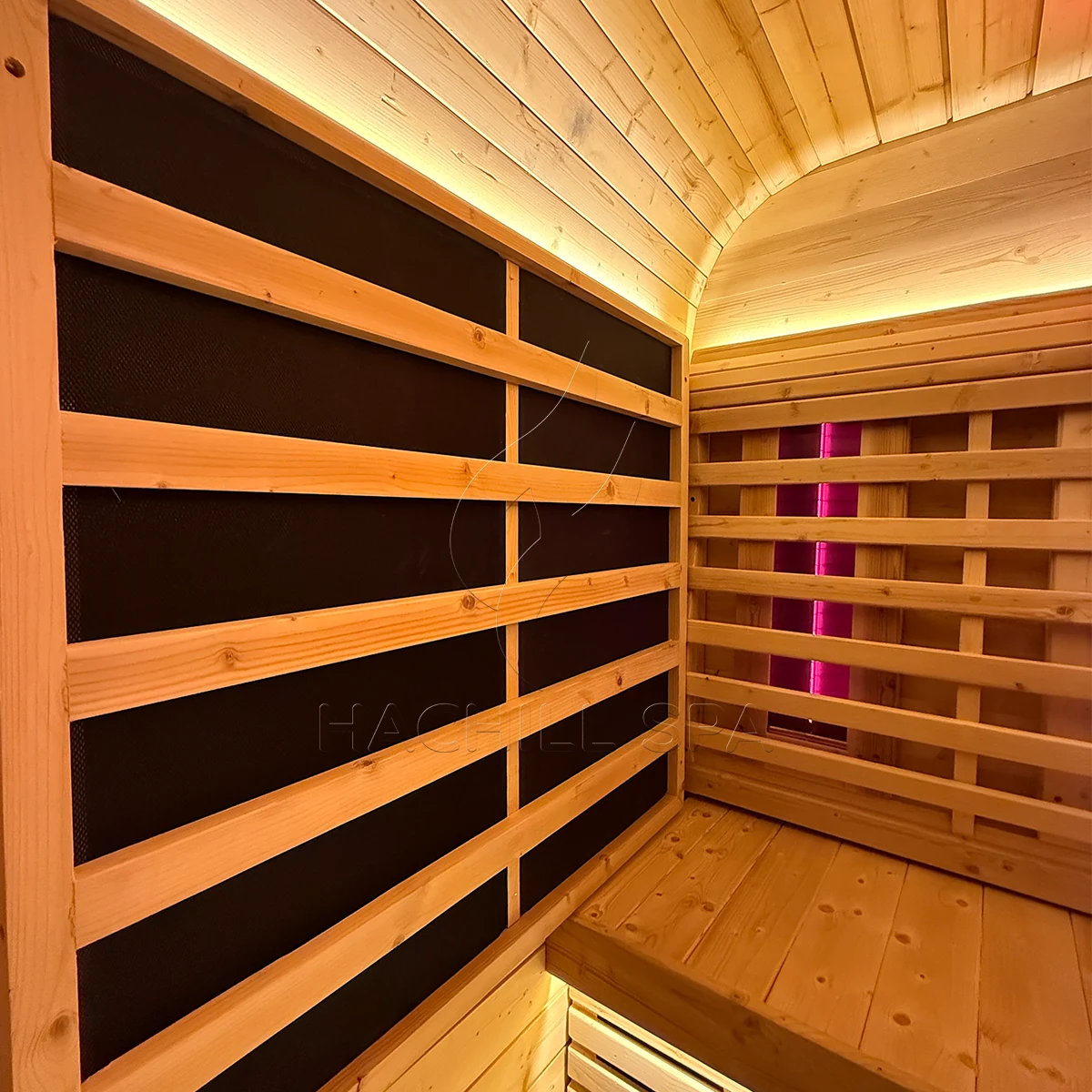 CS29 sauna side infrared panel layout