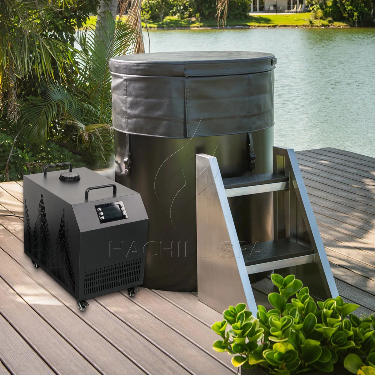 CT12 cold plunge external chiller setup