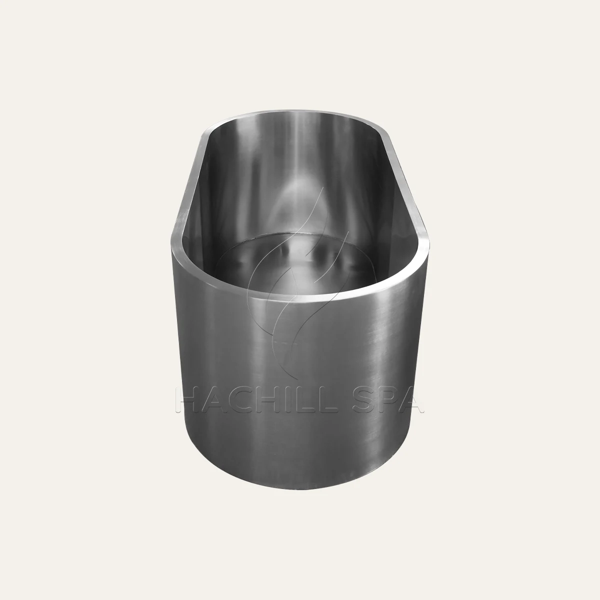CT20 stainless laydown cold plunge top view