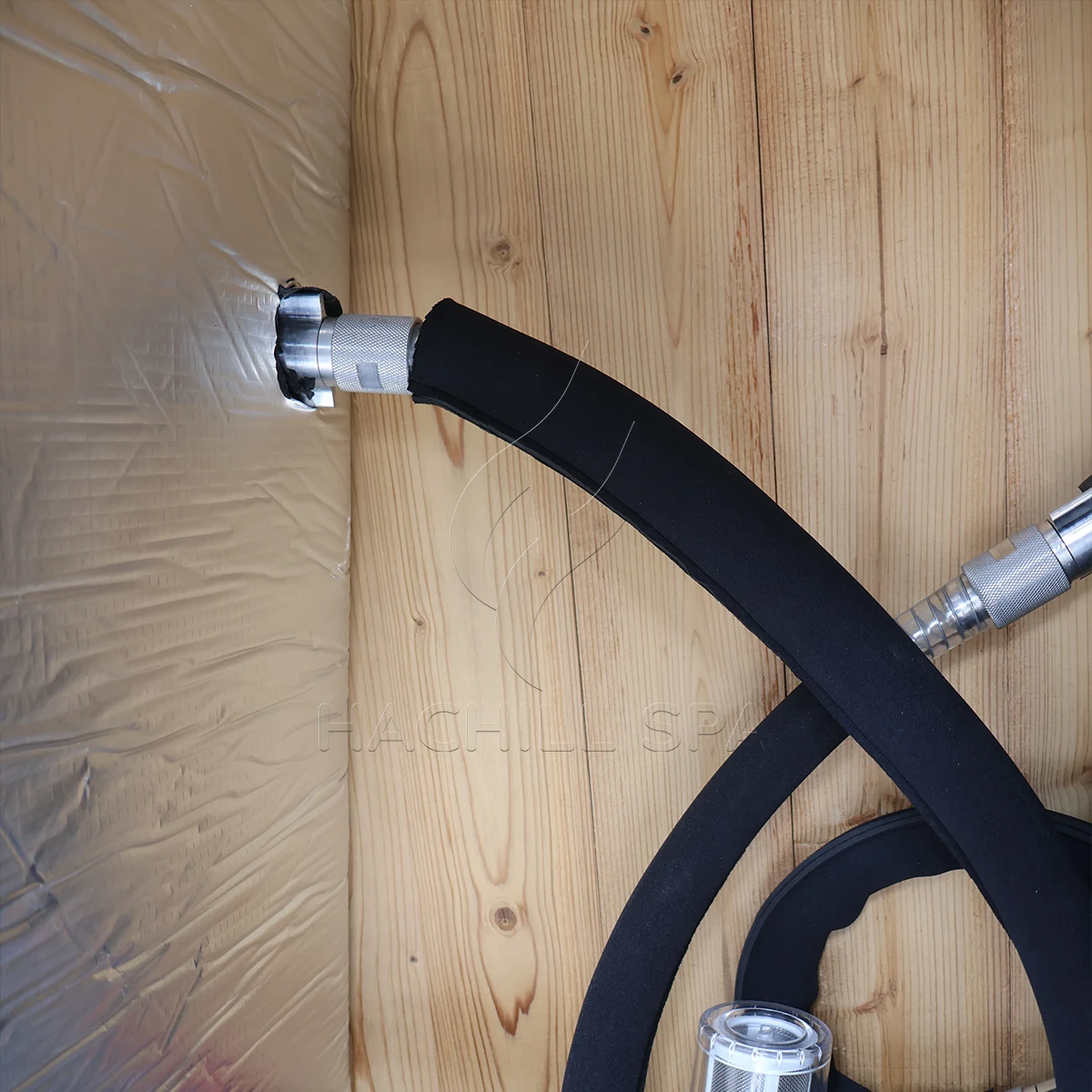 CT26 cold plunge hose connection detail