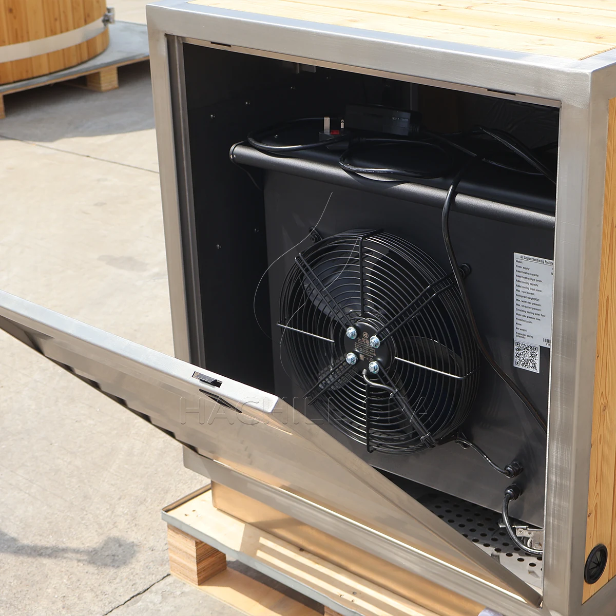 CT26 cold plunge service compartment detail