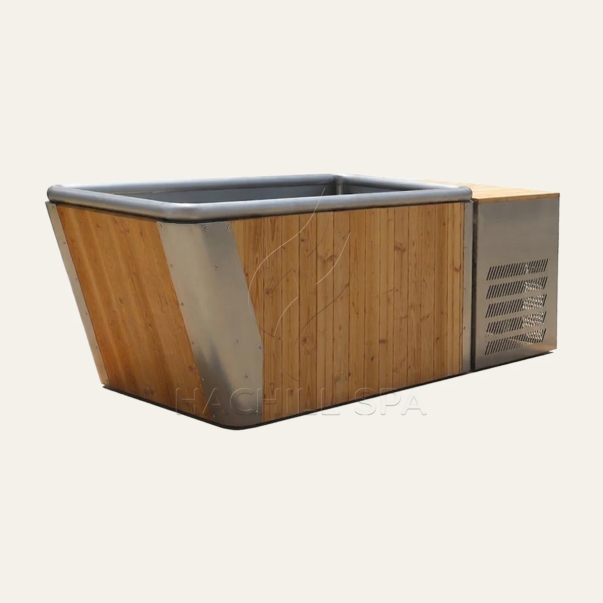 CT27 commercial cold plunge three-quarter product view