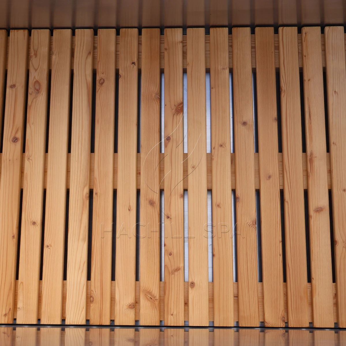 HT18 hot tub wooden floor layout