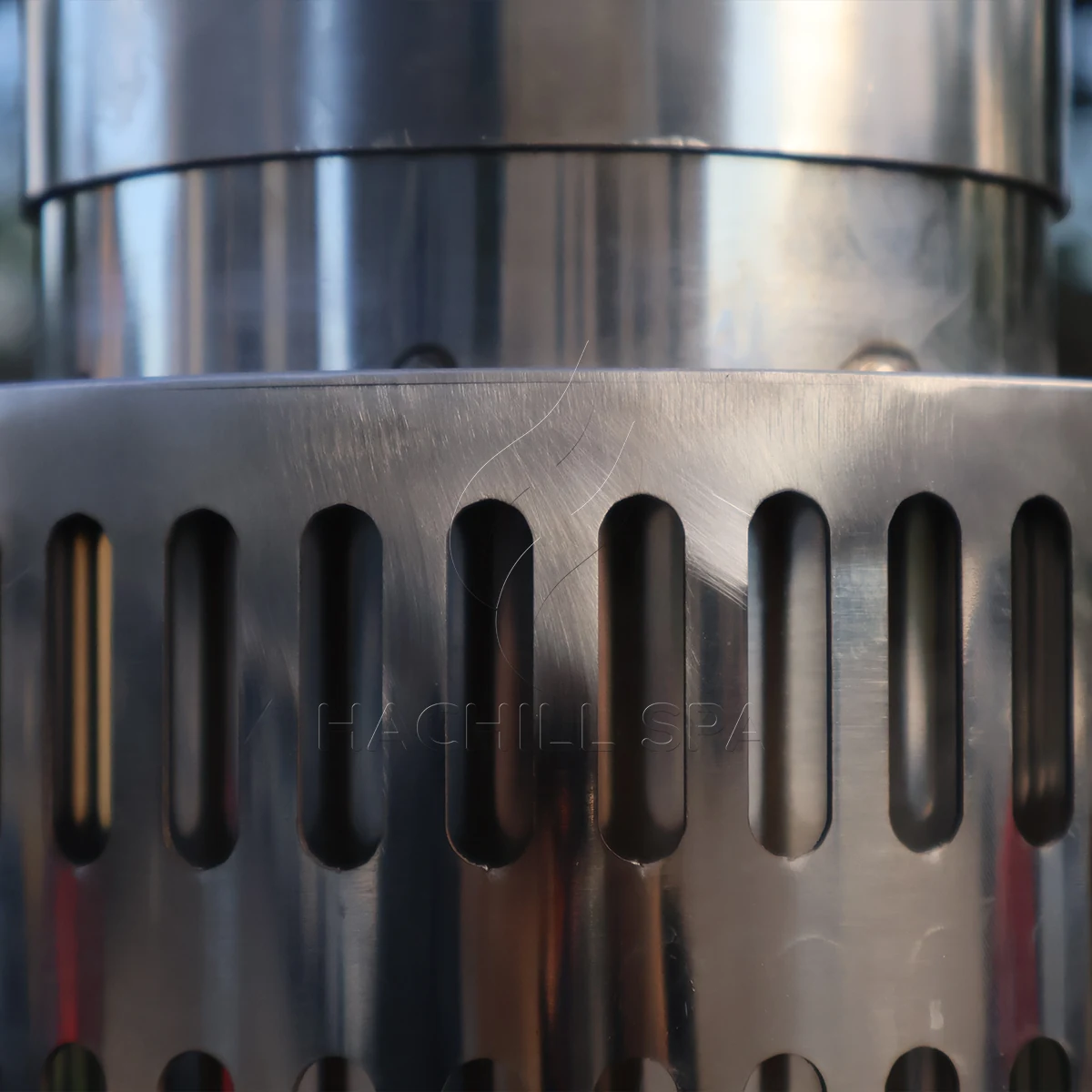 HT18 wood fired stove heat shield detail