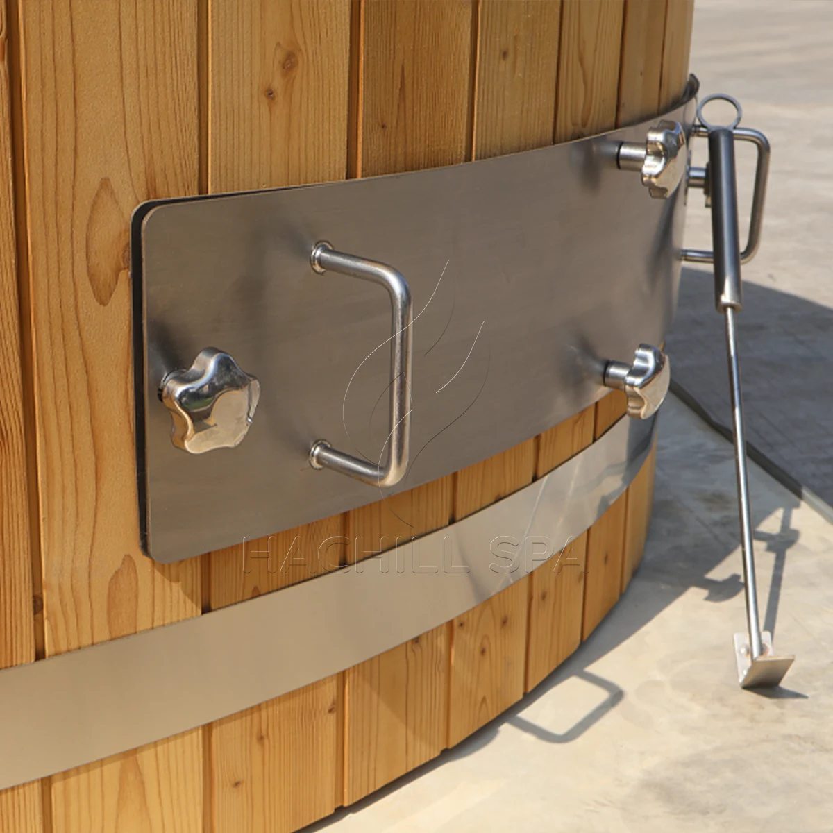 HT19 hot tub exterior water connections