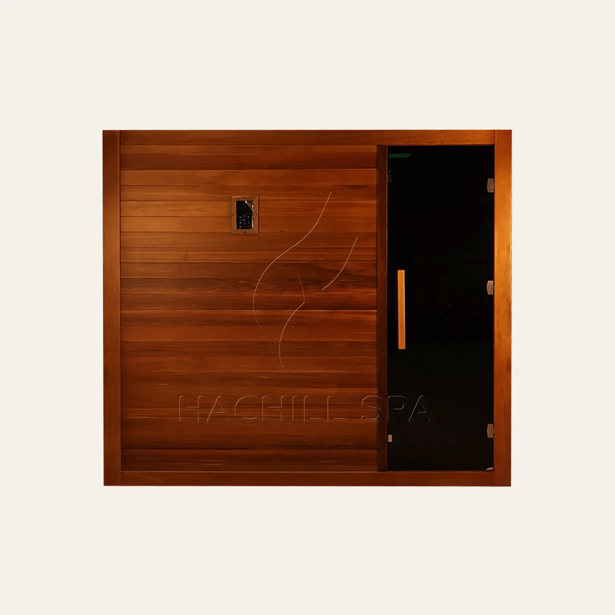 ID14L indoor traditional sauna front product view