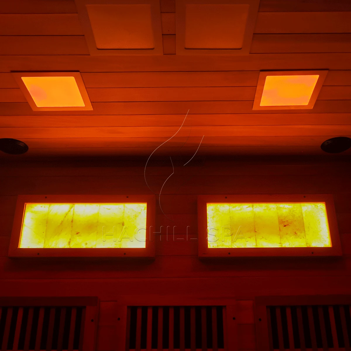 ID14L sauna ceiling and wall panel layout