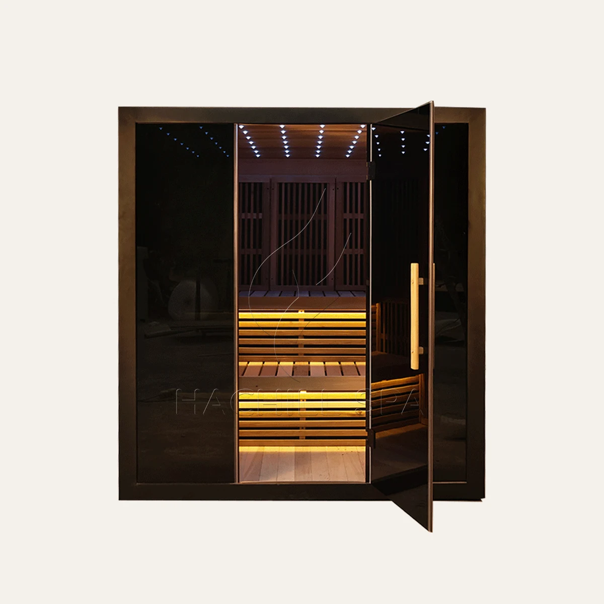 IR13 indoor infrared sauna open door product view