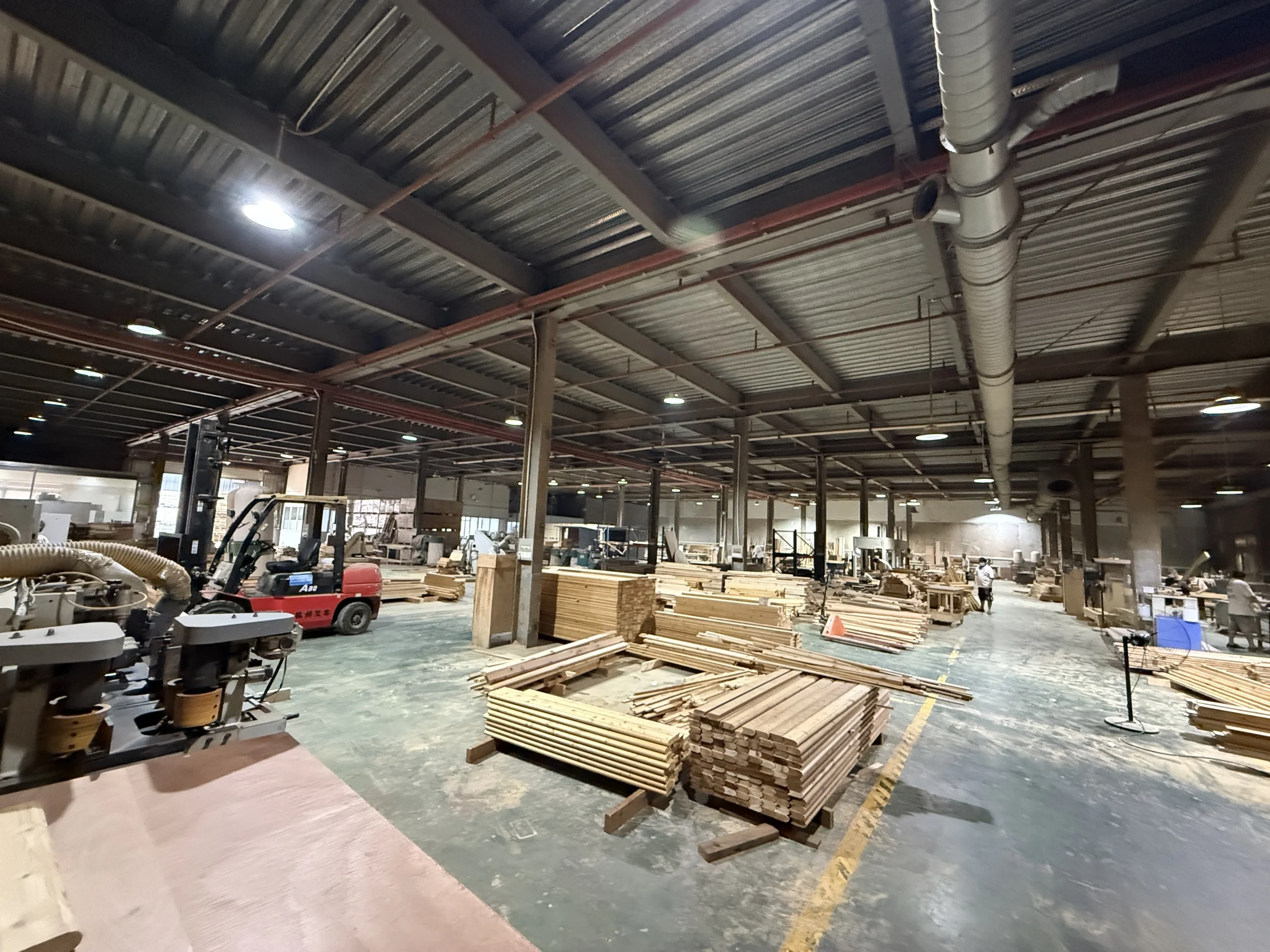 Custom sauna development work in the manufacturing workshop